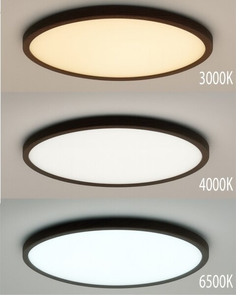 LED таванно осветително тяло LED/32W/230V 3000/4000/6500K Ø 40 cm кафяво