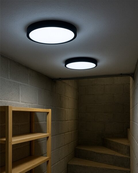 LED таванно осветително тяло LED/32W/230V 3000/4000/6500K Ø 40 cm черно