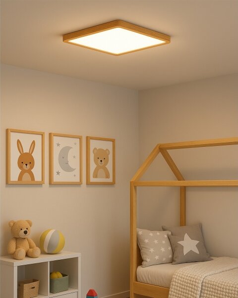 LED плафон LED/32W/230V 3000/4000/6500K 40x40 см бежов