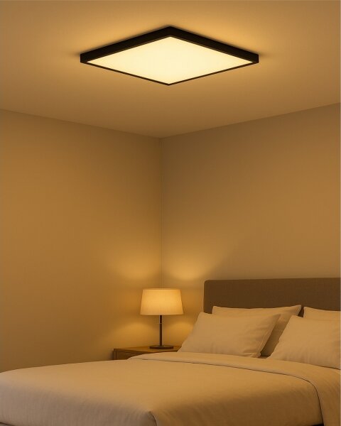 LED таванно осветително тяло LED/40W/230V 3000/4000/6500K 50x50 cm черно