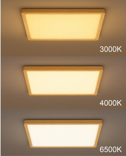 LED плафон LED/32W/230V 3000/4000/6500K 40x40 см бежов