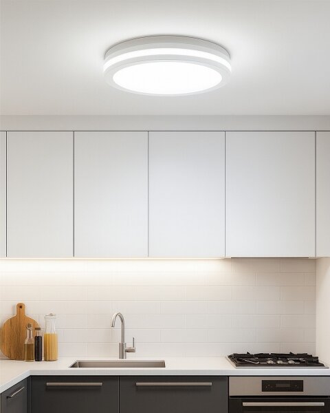 LED таванно осветително тяло със сензор за движение LED/20W/230V 3000/4000/6500K IP54 бяло