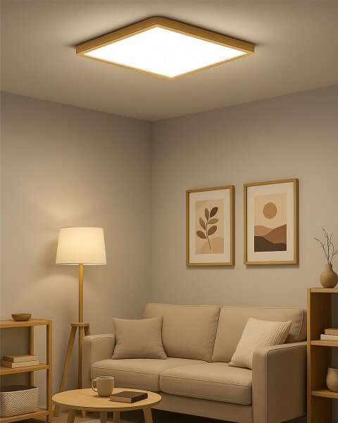 LED таванно осветително тяло LED/40W/230V 3000/4000/6500K 50x50 cm бежово