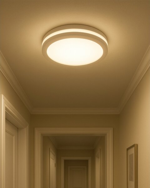 LED таванно осветително тяло със сензор за движение LED/20W/230V 3000/4000/6500K IP54 бяло