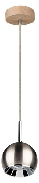 Spot-Light 5141174 - LED Пендел BALL WOOD 1xGU10/5W/230V матов дъб