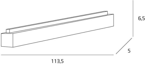 MAXLIGHT C0175 - LED Плафониера LINEAR LED/36W/230V 113,5 см черен