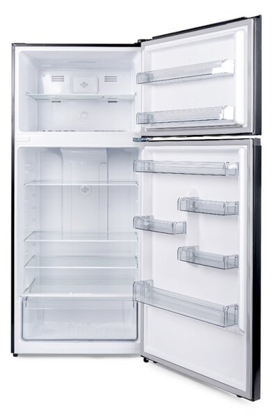 Хладилник Diplomat NFT185IE, 528 л, Клас Е, Реверсивни врати, Total No Frost, Външен контрол с LED дисплей, Черен