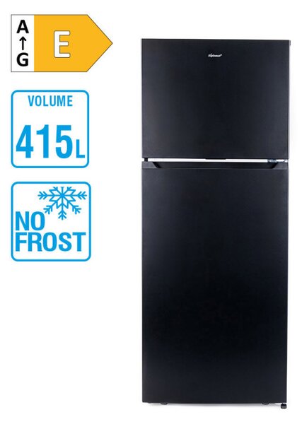 Хладилник Diplomat NFT180IE, 415 л, Клас Е, Реверсивни врати, Total No Frost, Вътрешен контрол, Черен
