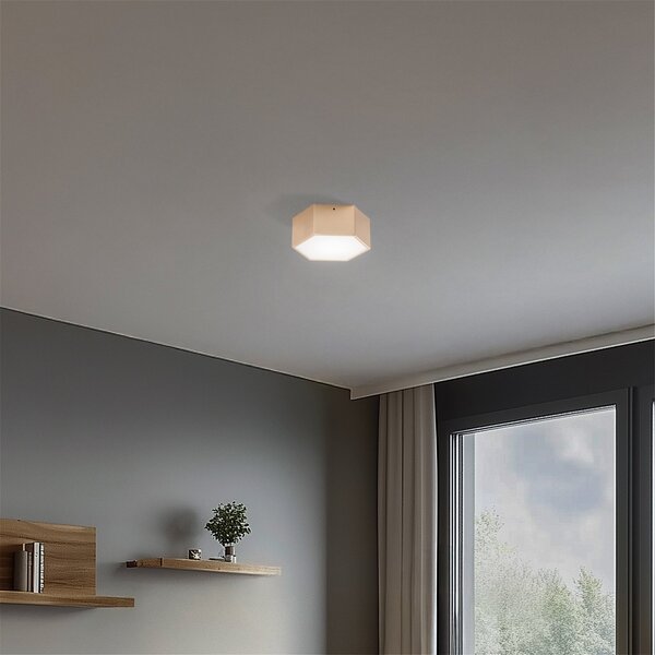 Argon LED таванска лампа Libre, златист, стомана, 3000 K, Злато / месинг, Дневна/трапезария, Метал