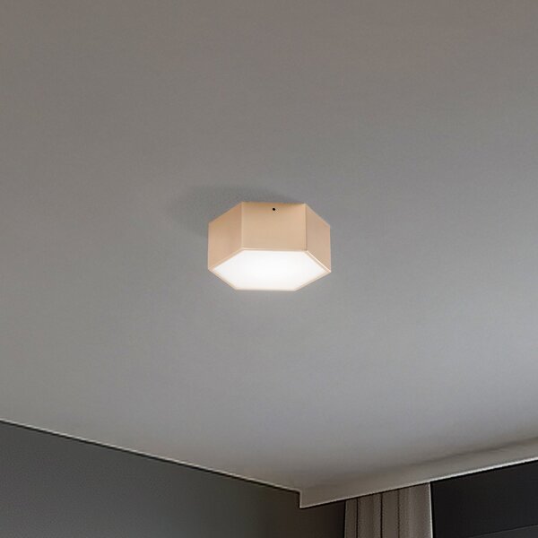 Argon LED таванска лампа Libre, златист, стомана, 3000 K, Злато / месинг, Дневна/трапезария, Метал