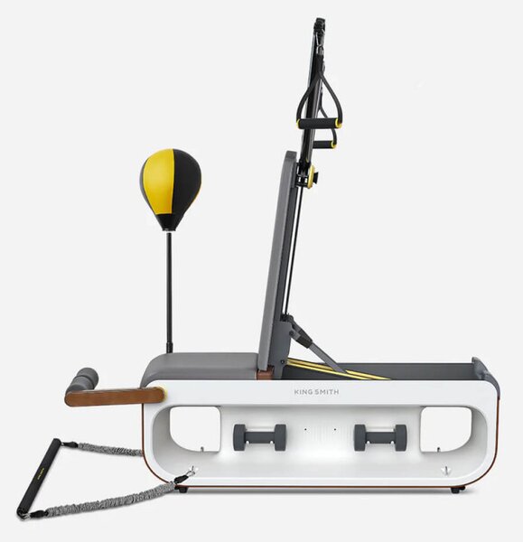 Мултифункционална лежанка Xiaomi KingSmith FВВ1С , 2 степени на наклон, Цяло тяло, Сгъваема, 15 аксесоара, Бял/кафяв