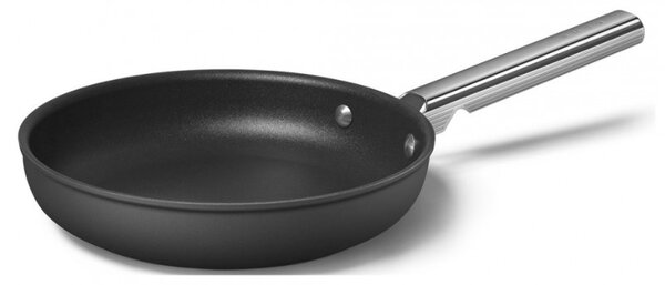 Тиган с капак SMEG CKFF2401BLM, 1.9 л, Ø24 см, Тефлоново покритие, До 250°C, Без PFAS, Индукция, Черен