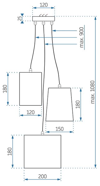 Лампа APP971-3cp