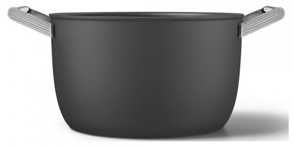 Тенджера SMEG CKFC2611BLM, 7.7 л, Ø26 см, Тефлоново покритие, До 250°C, Индукция, Черен