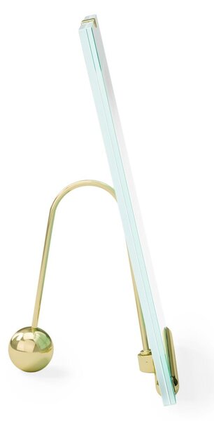 Стъклена стояща рамка в златист цвят 19x23 cm Flute – Umbra