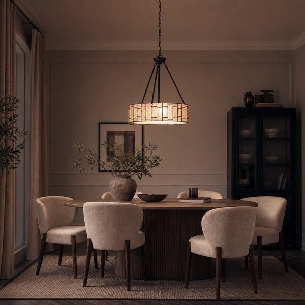 Метално висящо осветително тяло със стъклен абажур ø 46 cm Waldorf – Premier Housewares