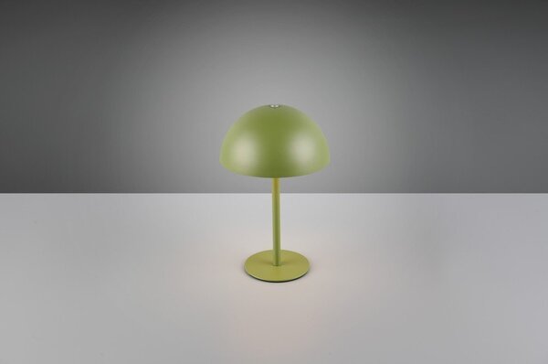 Зелена LED настолна лампа с метален абажур (височина 21 cm) Munoz – Reality