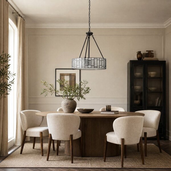 Метално висящо осветително тяло със стъклен абажур ø 46 cm Waldorf – Premier Housewares