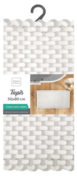 Сиво-бежов килим за баня 50x80 cm Rafael – douceur d'intérieur