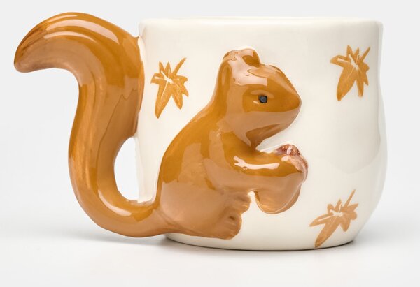 Sinsay - Ароматна керамична свещ с мотив катерица Harvest Leaves - мед