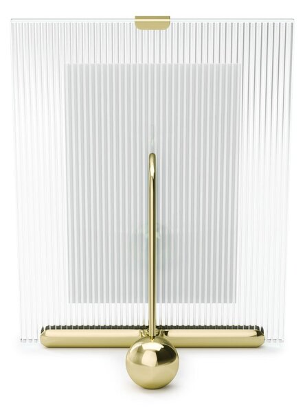 Стъклена стояща рамка в златист цвят 16x20 cm Flute – Umbra