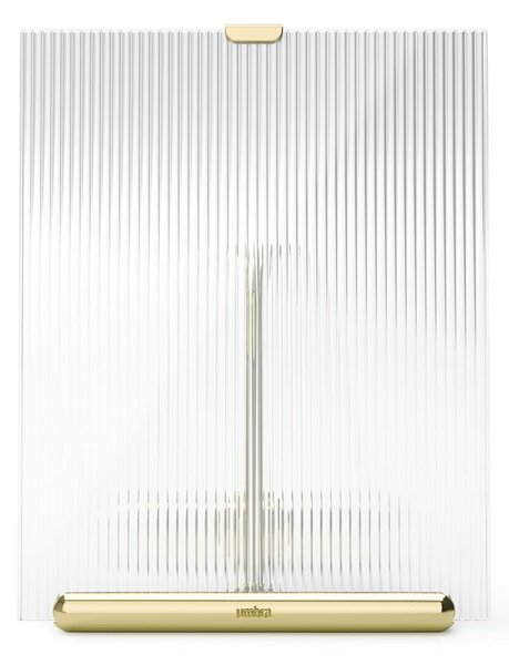 Стъклена стояща рамка в златист цвят 16x20 cm Flute – Umbra