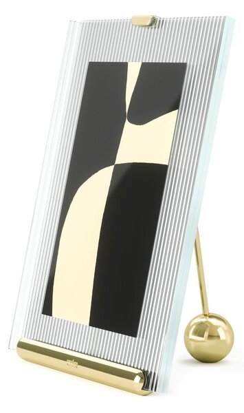Стъклена стояща рамка в златист цвят 16x20 cm Flute – Umbra