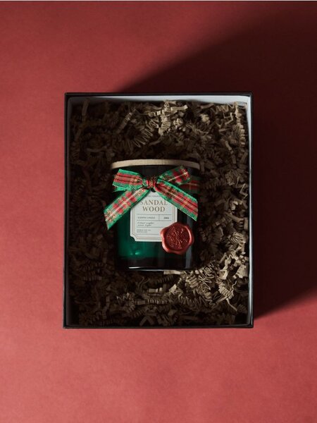Sinsay - Ароматна свещ Sandalwood - зeлeн
