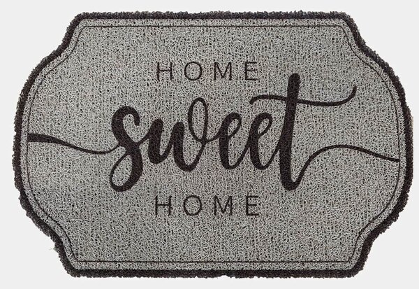 Sinsay - Изтривалка с надпис home sweet home - тъмносиво