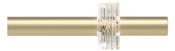 Матово златист стоманен разширяем прът за завеси 107 - 305 cm Flute – Umbra