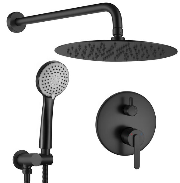 Душ система за вграждане Rea Ontario Black + BOX