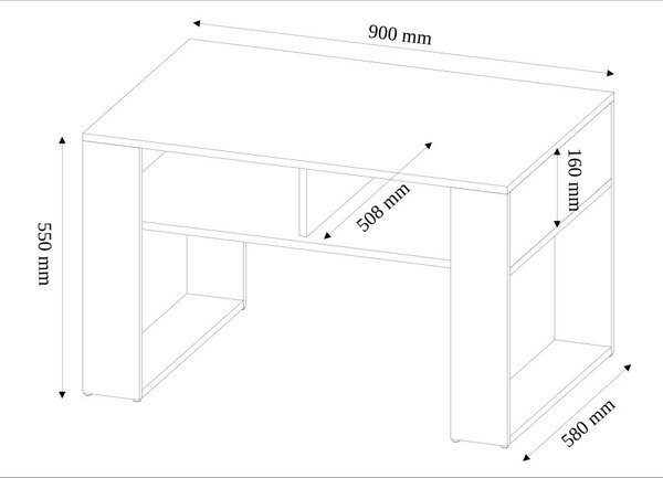 Модерна масичка за кафе 58 x 90 x 55 cm aнтрацит
