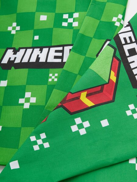 Sinsay - Комплект калъфки за възглавници с коледен мотив Minecraft - зeлeн