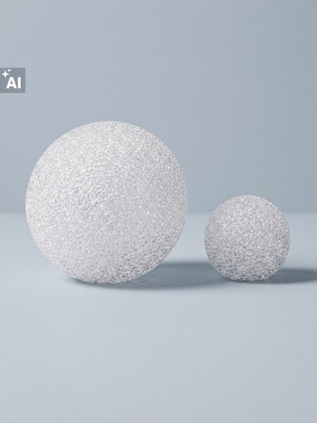 Sinsay - Комплект кръгли RGB LED настолни лампи - бял