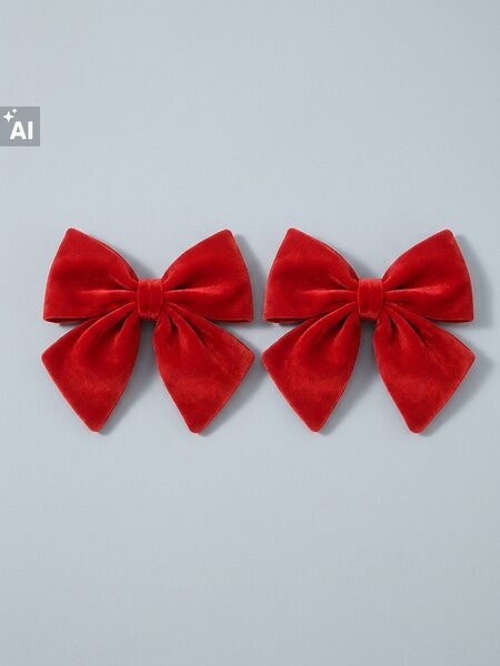 Sinsay - Декоративни коледни панделки 2 pack - червeн