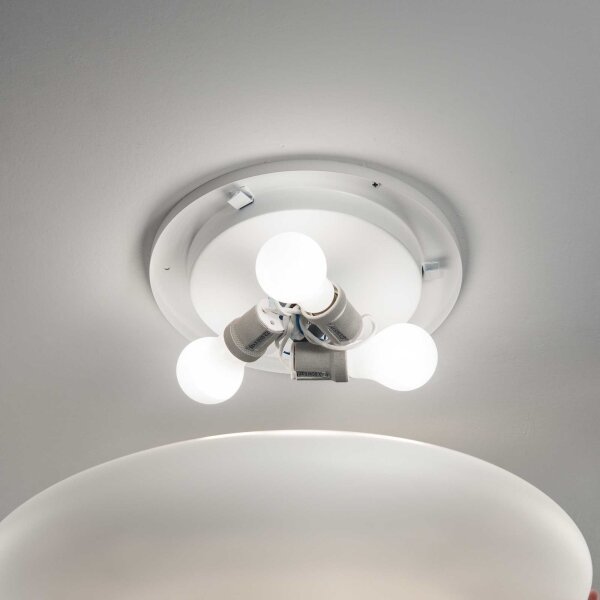 Ideal Lux - Таванно осветително тяло SMARTIES 3xE27/42W/230V Ø 50 см бяло