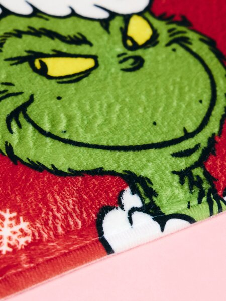Sinsay - Коледна постелка за баня Grinch - червeн