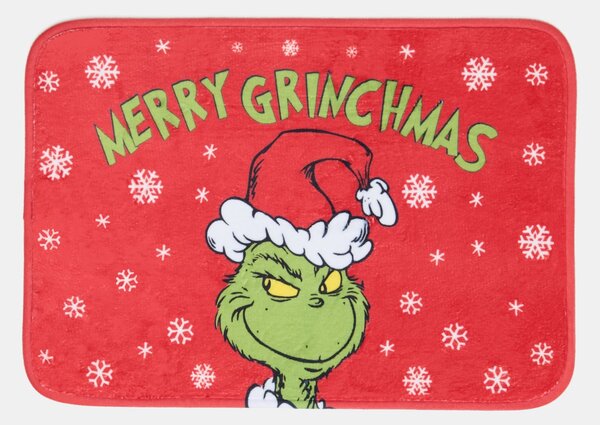 Sinsay - Коледна постелка за баня Grinch - червeн
