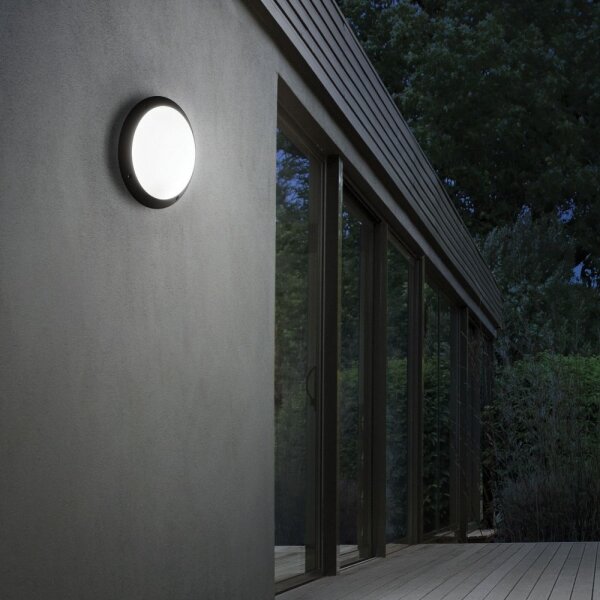 Ideal Lux - Външно стенно осветително тяло POLAR 1xE27/23W/230V IP66 черно