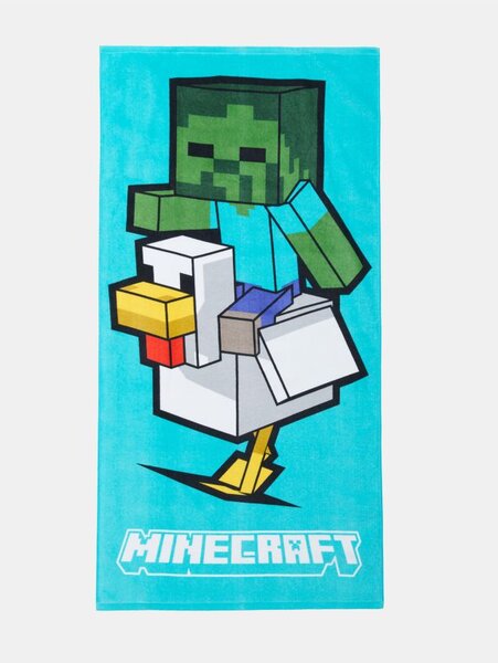 Sinsay - Детска хавлиена кърпа за баня от памук Minecraft - многоцветен
