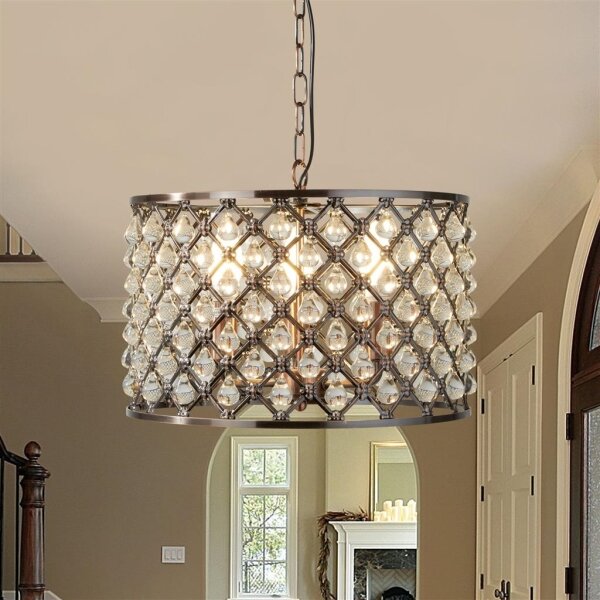 Searchlight 7813-3CU - Кристален висящ полилей MARQUISE 3xE14/40W/230V
