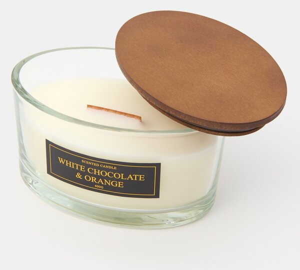 Sinsay - Свещ White Chocolate & Orange - бял