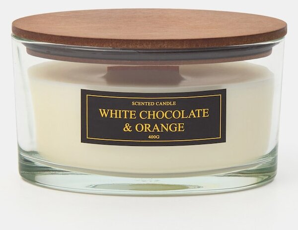 Sinsay - Свещ White Chocolate & Orange - бял