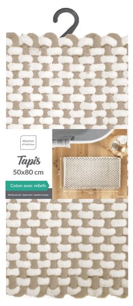 Бежов килим за баня 50x80 cm Rafael – douceur d'intérieur