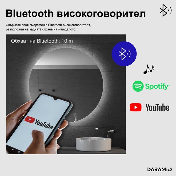 Атипични огледало с LED осветление G4