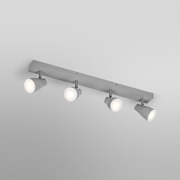 OSRAM тавански прожектор PEAR, сив, 4-пламъчен, GU10-LED 2700 K, Сив, Пластмаса
