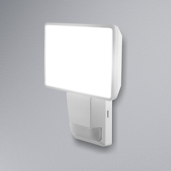 OSRAM LED сензор за външно осветление ENDURA PRO FLOOD, бял, 15 W, Бял, Пластмаса