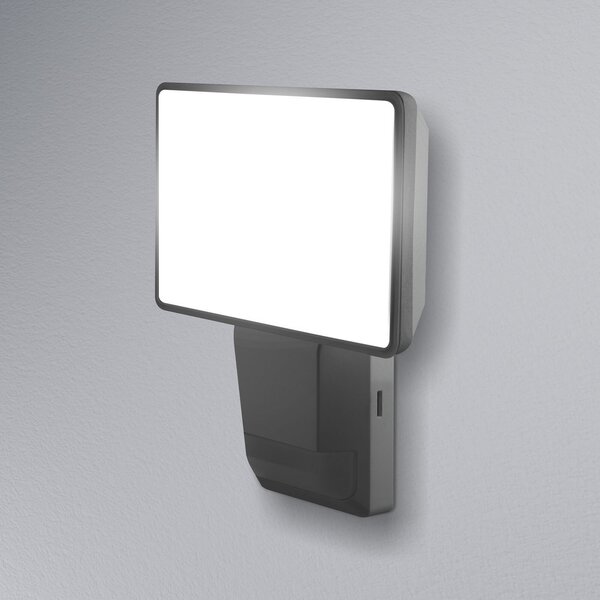 OSRAM LED сензор за външно осветление ENDURA PRO FLOOD, сив, 15 W, Сив, Пластмаса