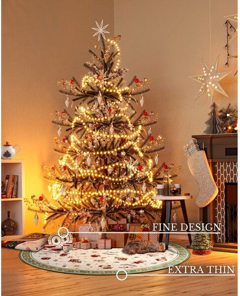 Зелен кръгъл килим с коледен мотив със смес от памук ø 160 cm Toy's Delight Green Christmas – Villeroy&Boch