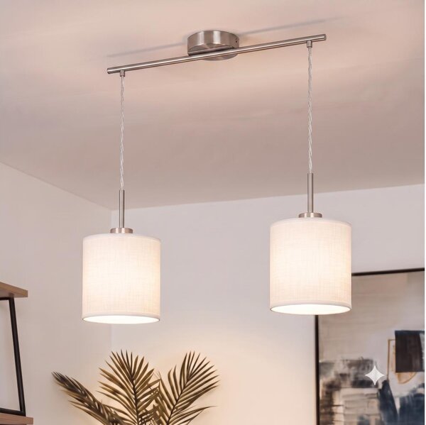 Brilagi - LED полилей на кабел NUBILA 2xE27/60W/230V бял